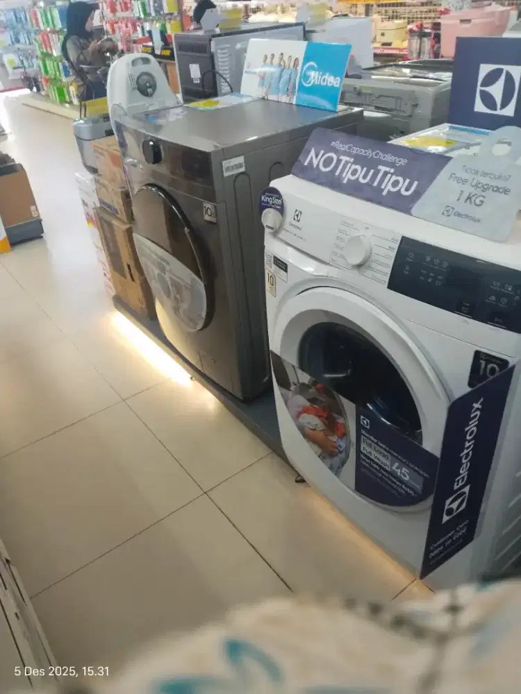 Mesin Cuci Front Loading, garansi ganti baru, Cicilan tanpa DP,