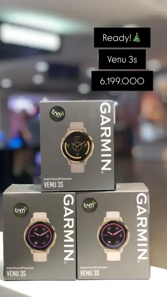 Garmin Venu 3S Ready Stok - Health & Fitness GPS Smartwatch