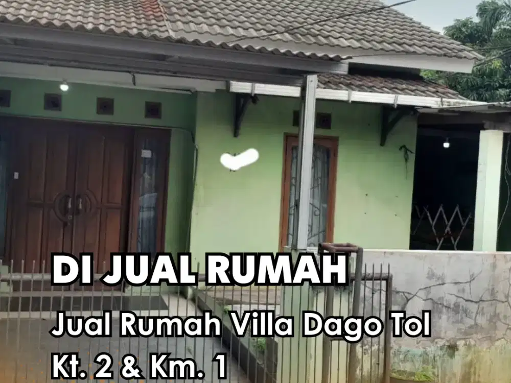 DiJual !!! Rumah di villa dago tol posisi hoek