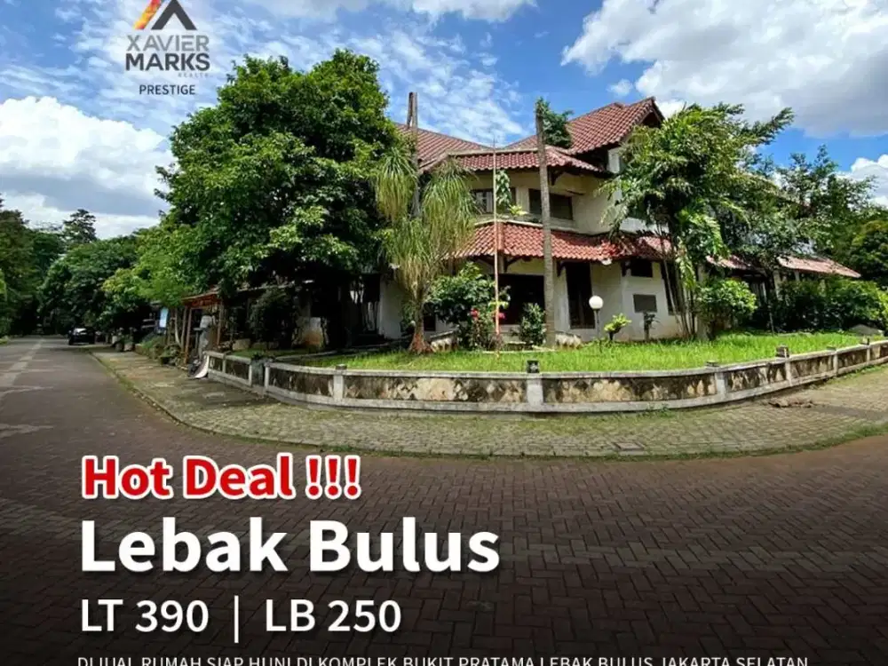 TERMURAH  DIJUAL TANAH (BONUS BANGUNAN) DI KOMPLEK BUKIT PRATAMA E7 LEBAK BULUS JAKARTA SELATAN