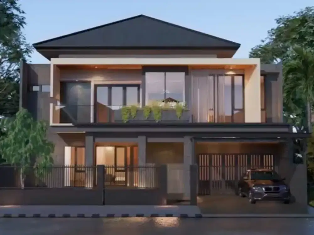 Jual Rumah Puspita Loka BSD City Sudah Renovasi Jalan Boulevard, ada rooftop