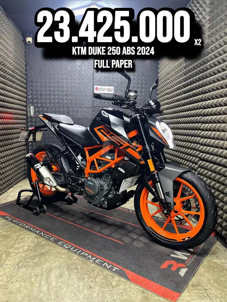 KTM DUKE 250 ABS 2024/2023 LOW KM 1XXX FULL ORIGINAL RAWATAN SUPERB