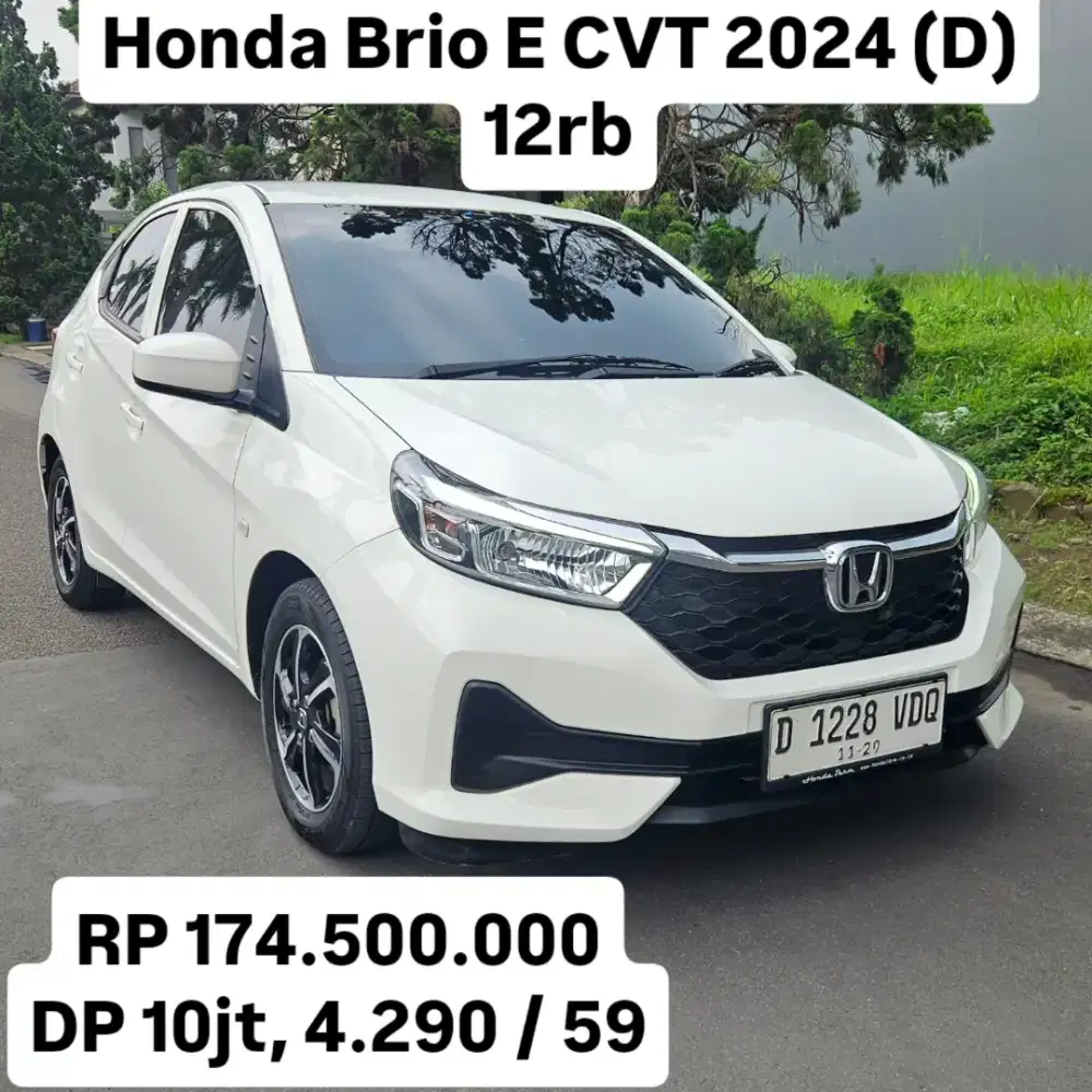 Like New KM 12rb.. Honda Brio E CVT 2024 (D)