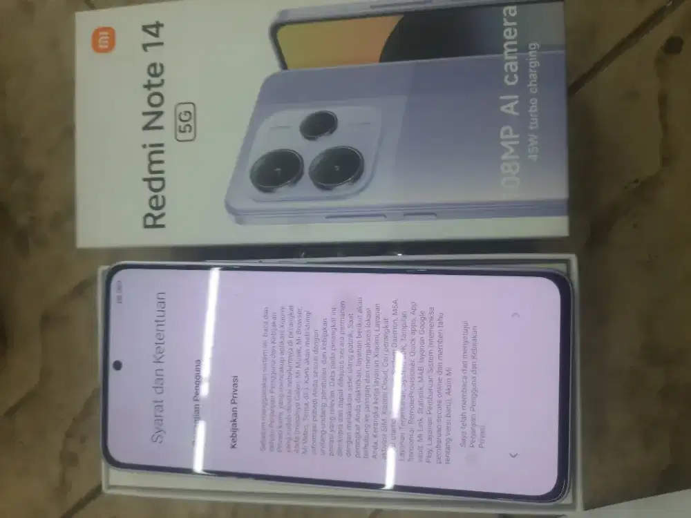 Jual redmi note 14 5G kondisi baru