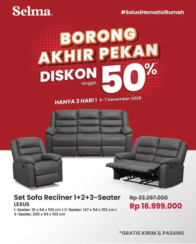 Sofa set harga termurah