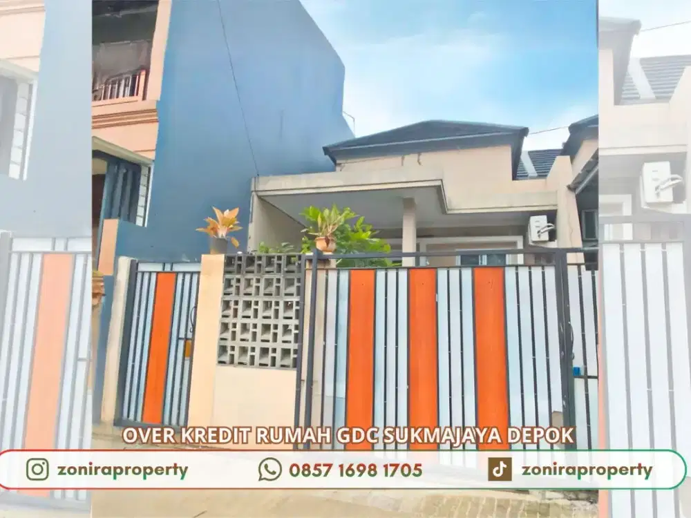 Rumah GDC Depok Over Kredit 79 JT Cicilan 4 Jutaan di Cluster Hills Sukmajaya