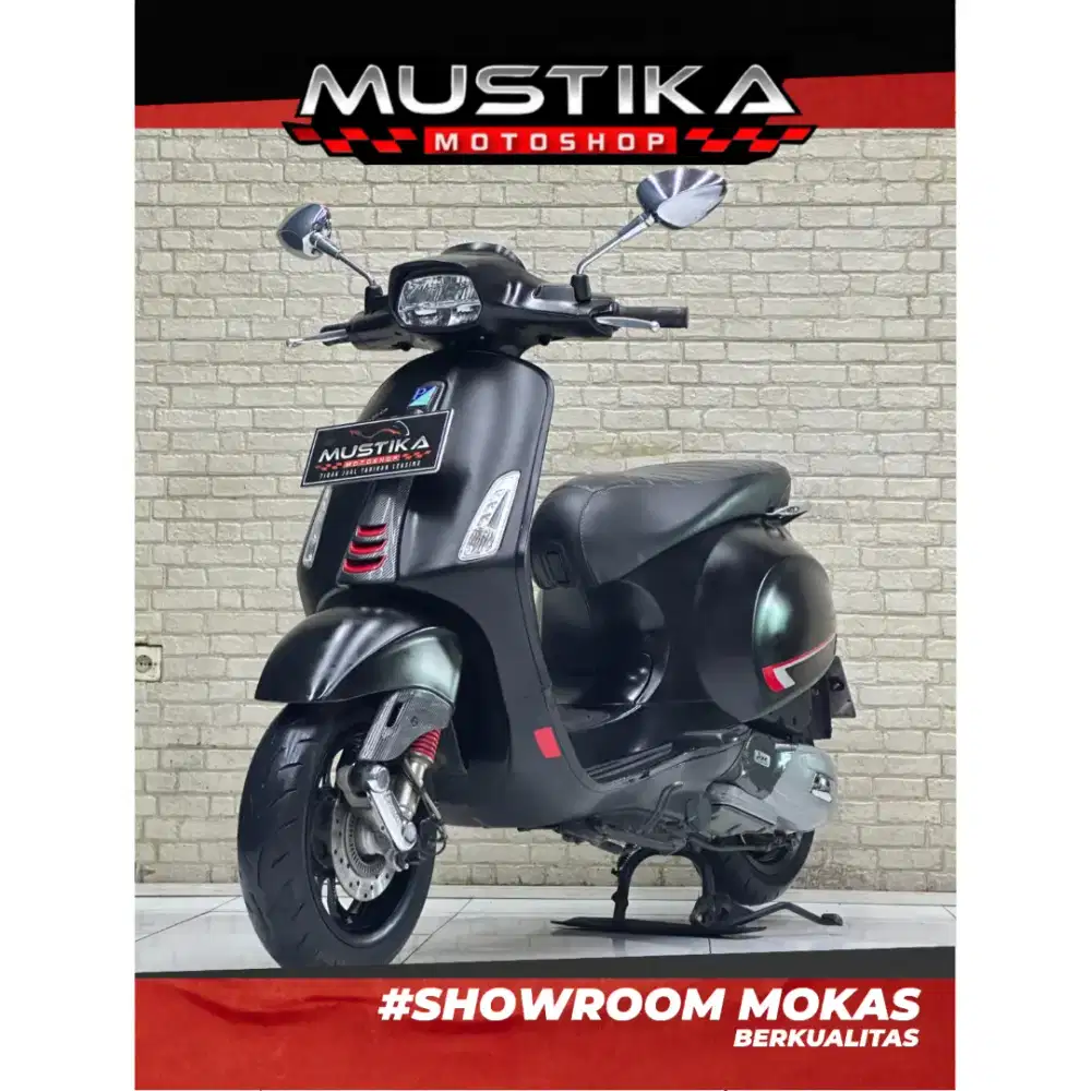 Perfect Condition!!Vespa Sprint S ABS Led 2020 Black Mulus-Mustika