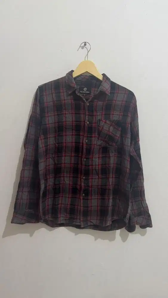 Kemeja Flanel Cotton Goods Size M