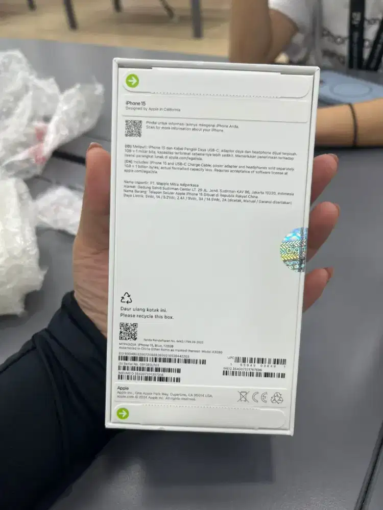 Iphone 15 blue 128 gb