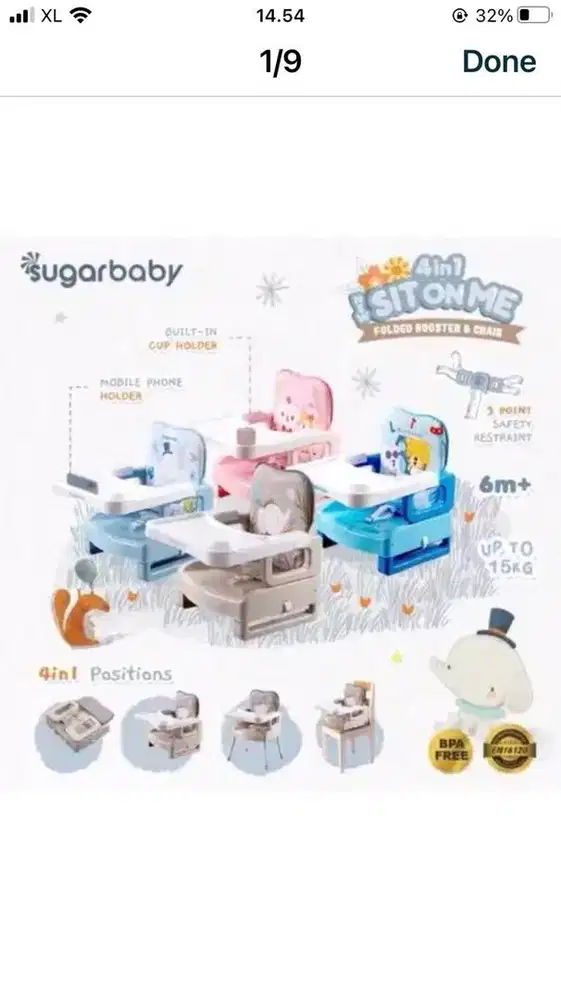 Sugarbaby 4 in 1 Booster Seat