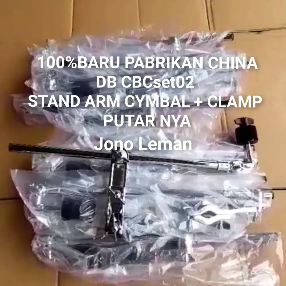 100%br TERMURAH DI SHOPEE CBCset02 STAND CYMBAL ARM + CLAMP