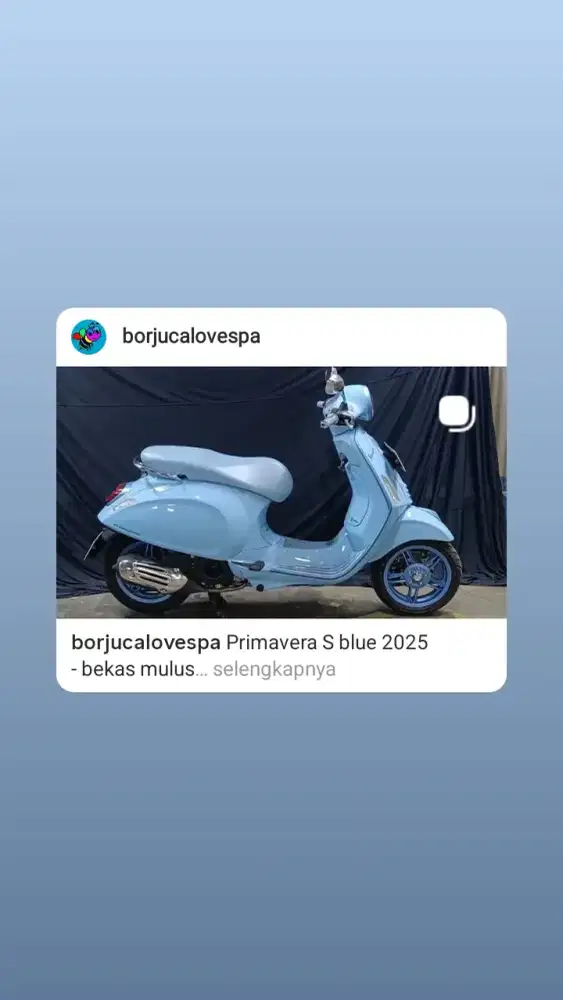 Primavera S blue 2025 a.n pt piaggio indonesia