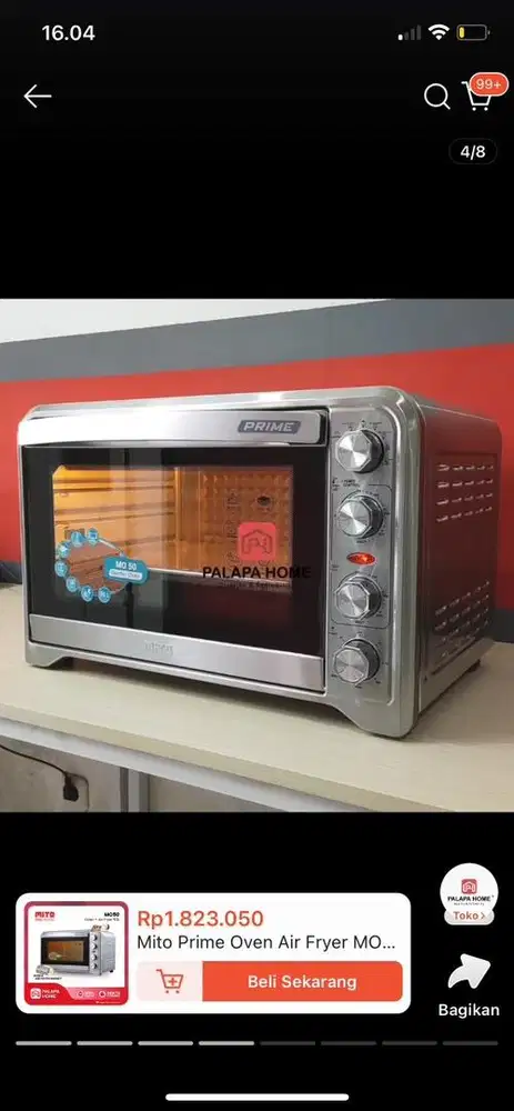 MITO MO50 Oven listrrik , air fryer