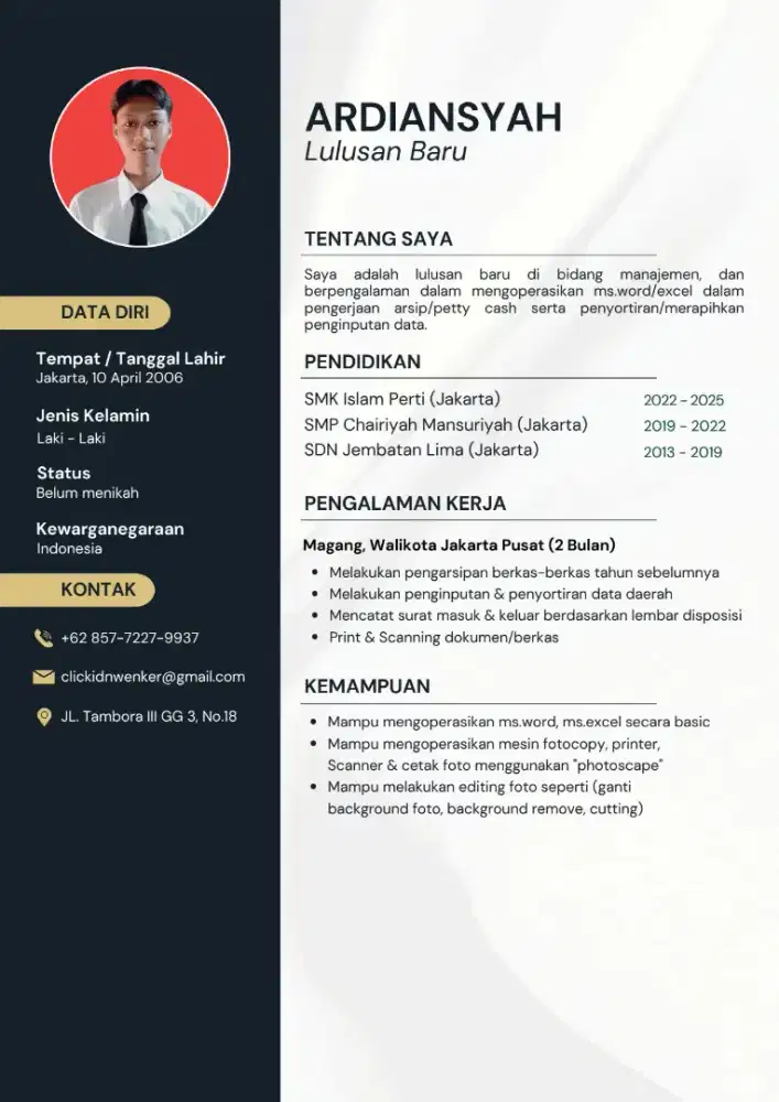 Saya Butuh Kerja Untuk Bayar Kontrakan :)