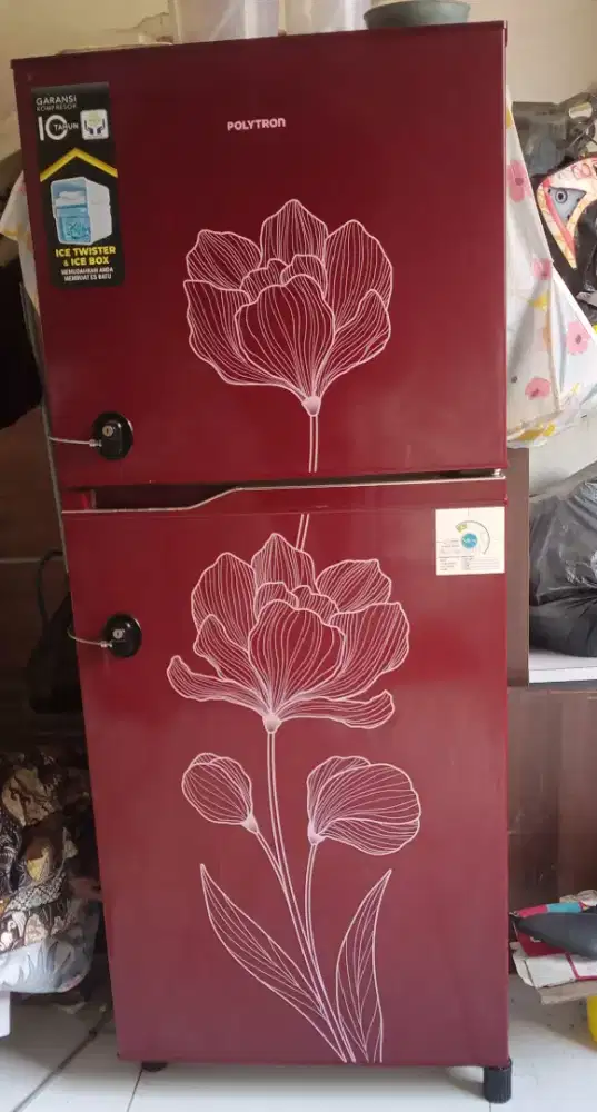 Jual kulkas pintu 2 merek Polytron