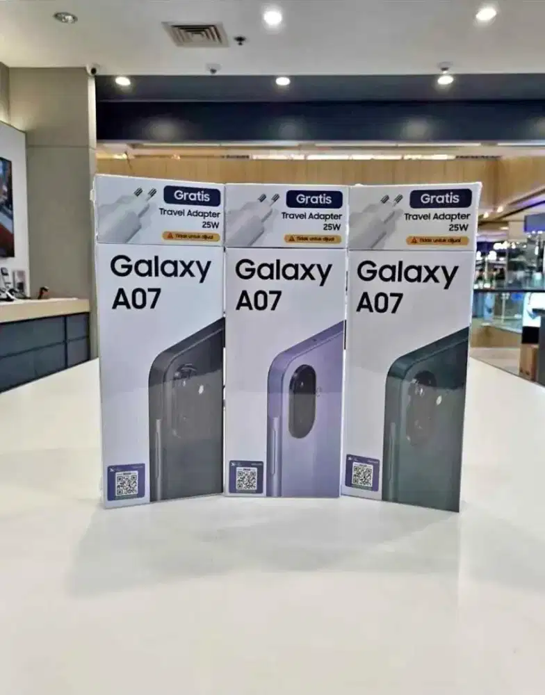 BARU !!! SAMSUNG A07 6/128 Handphone baru,segel,& bergaransi Resmi