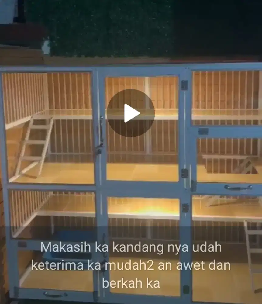 Kandang Kucing Costum 40x70x120 Like New