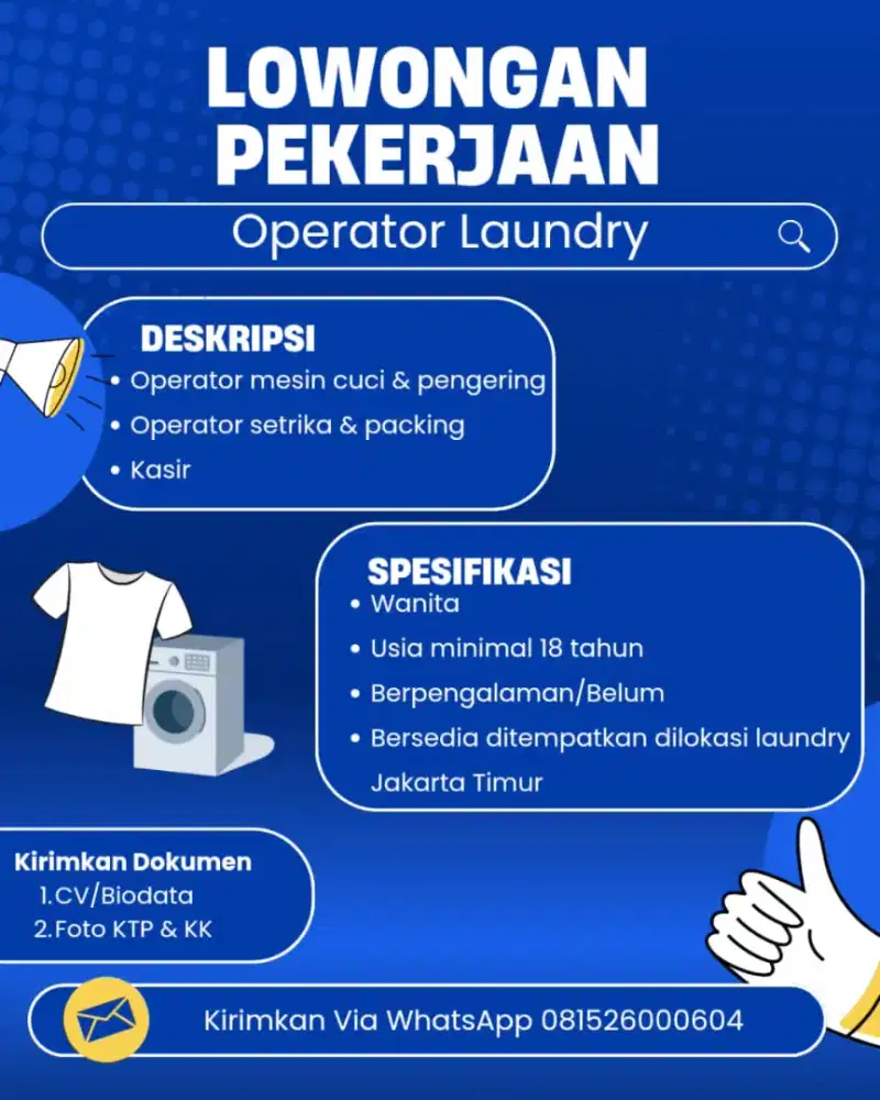 LOKER Operator Laundry