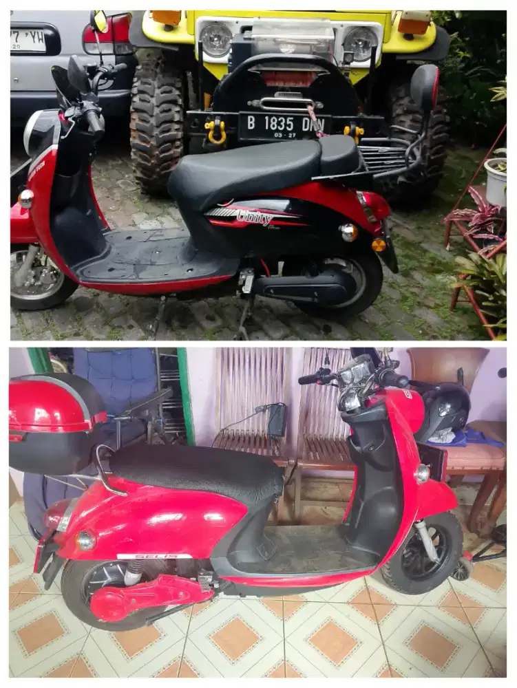 Motor listrik 2024/23Paket2unitGeentech(SuratLgkp)SelisNeoBateraiBaru