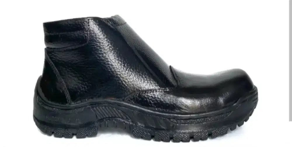 Second sepatu safety pendek resleting samping