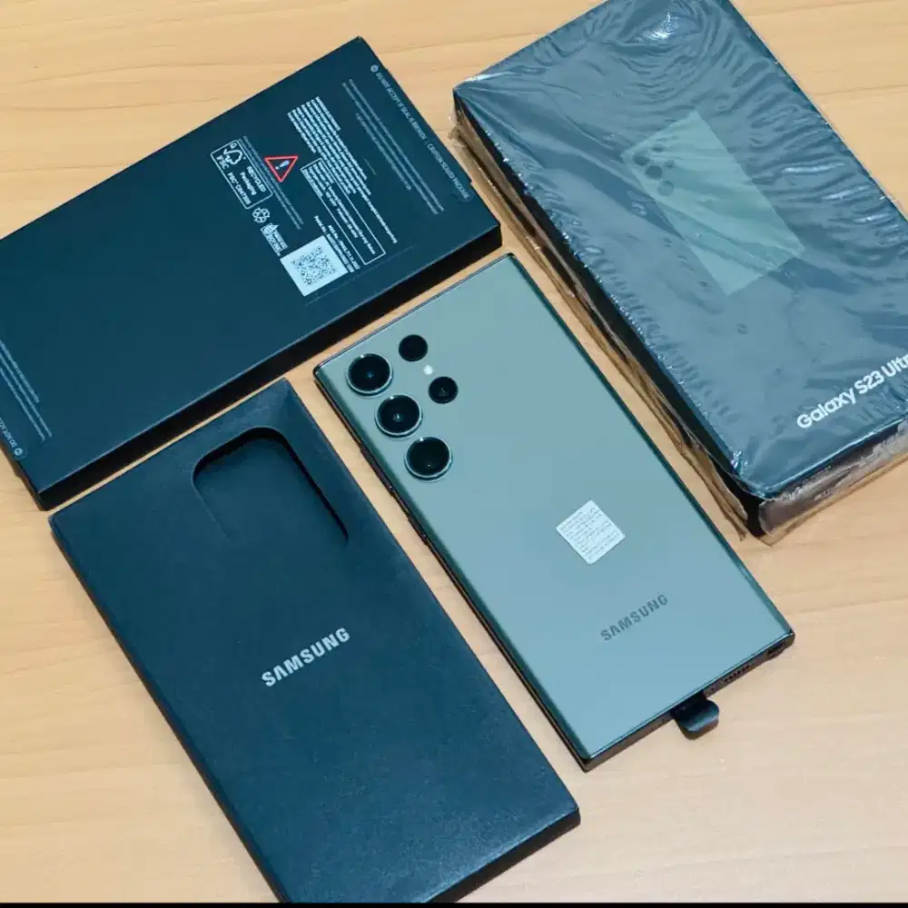 Samsung S23 Ultra 5G 12/512 Green Fullset Ex SEIN Bonus Case Premium