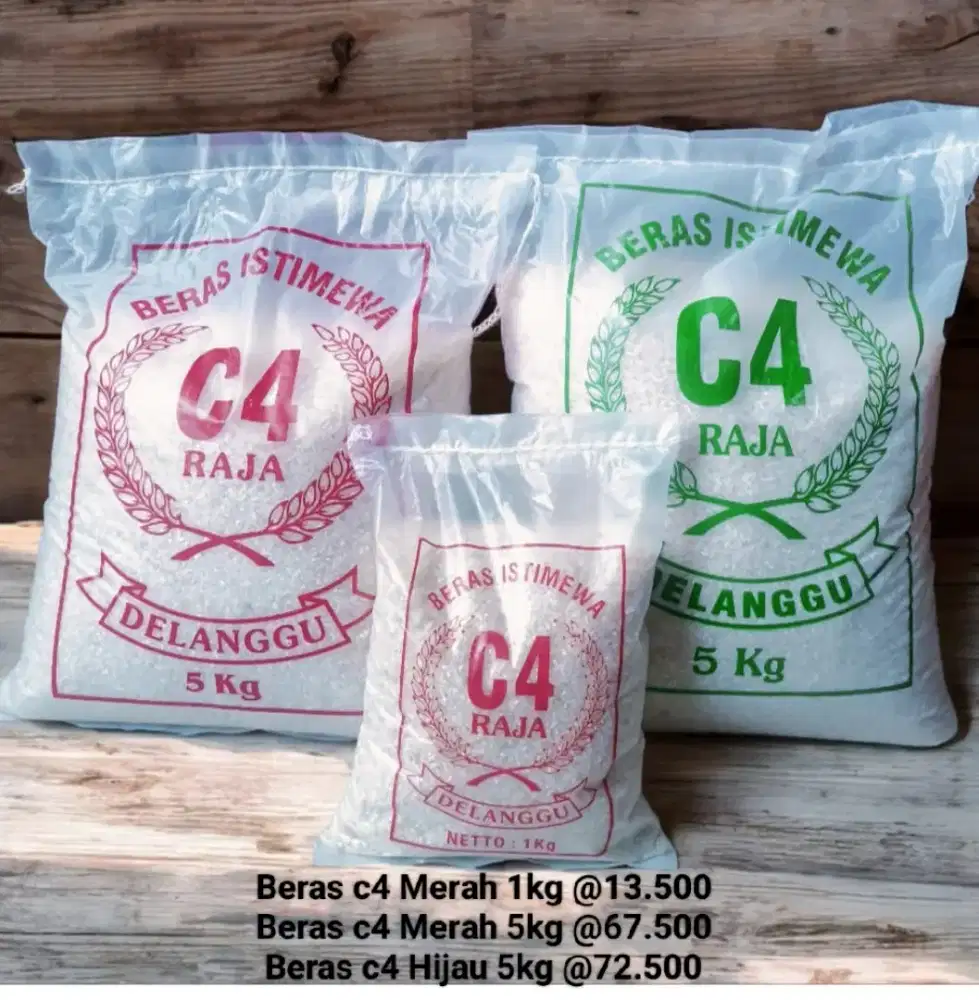 Beras c4 Raja 13500