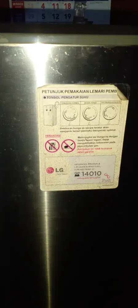 Freezer LG masih bagus.