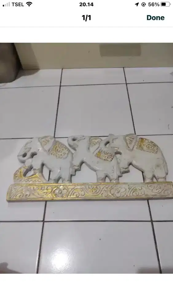 hiasan dinding motif gajah