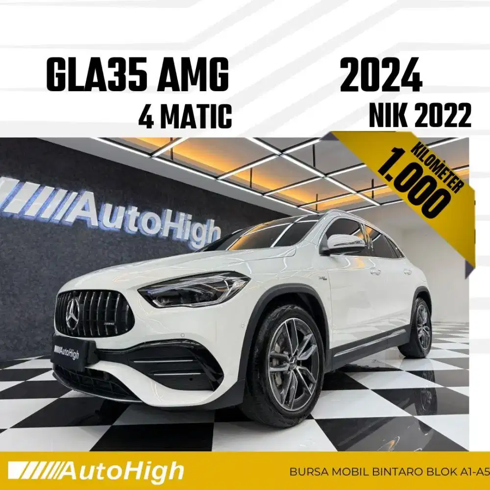 DP10% [Km1.000] GLA35 AMG Panoramic 2022 White Reg 2024 #AUTOHIGH