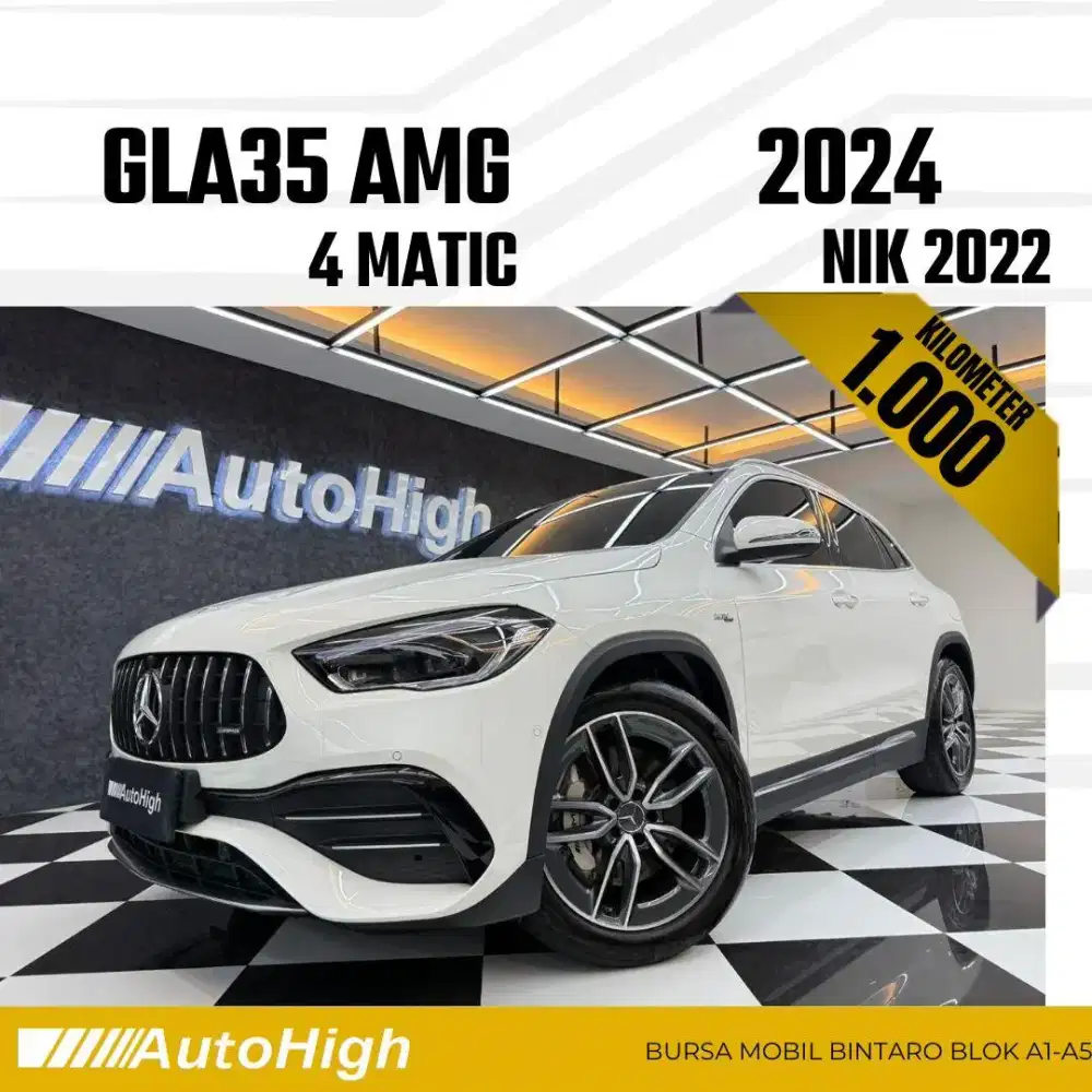 DP10% [Km1.000] GLA35 AMG Panoramic 2022 White Reg 2023 #AUTOHIGH