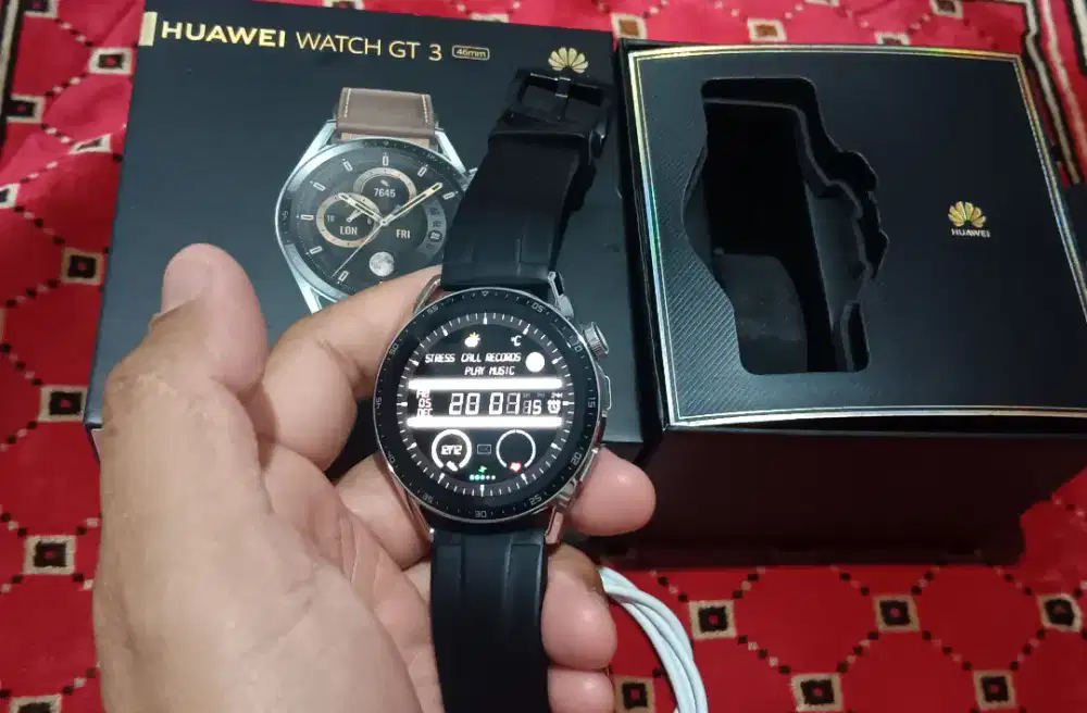 Huawei GT 3 Silver 46 mm Fullset Mulus
