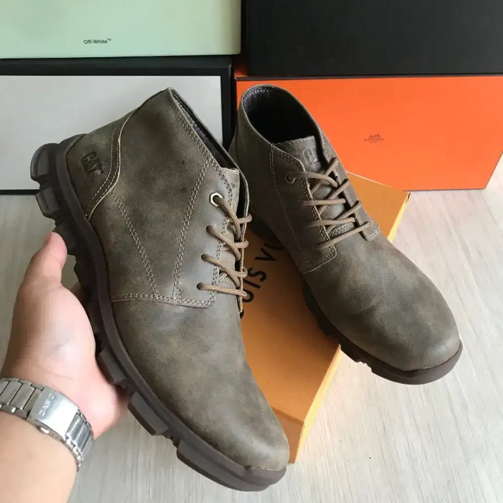 Caterpillar Kulit Sepatu Boots Outdoor Original Size 43