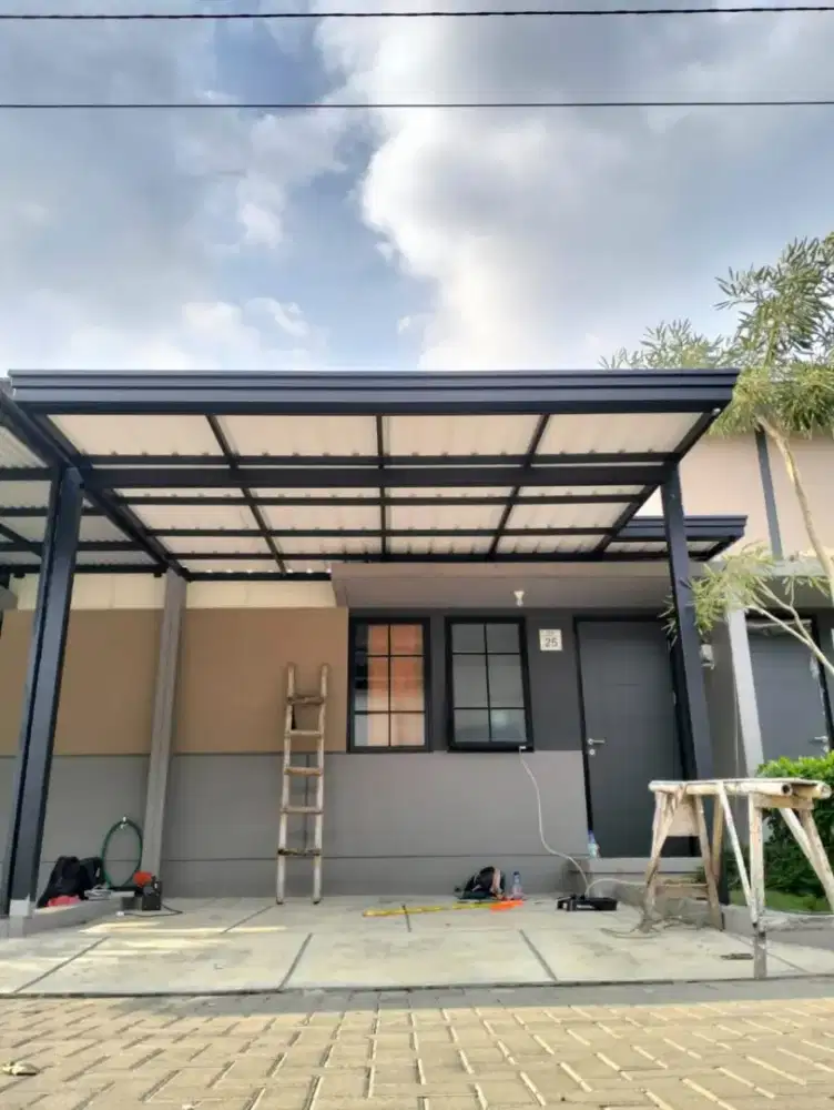 Pasang kanopi baja ringan