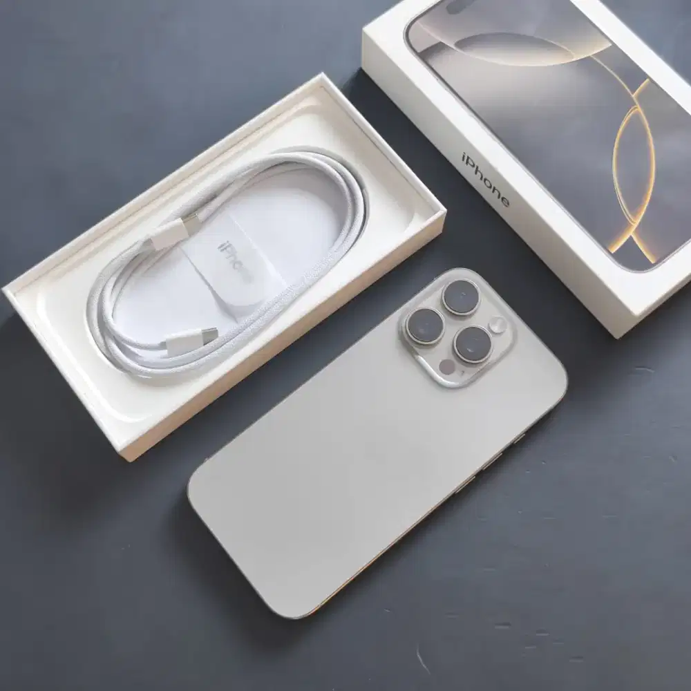 IPHONE 16 PRO 512GB NATURAL TITANIUM EX GARANSI INTER
