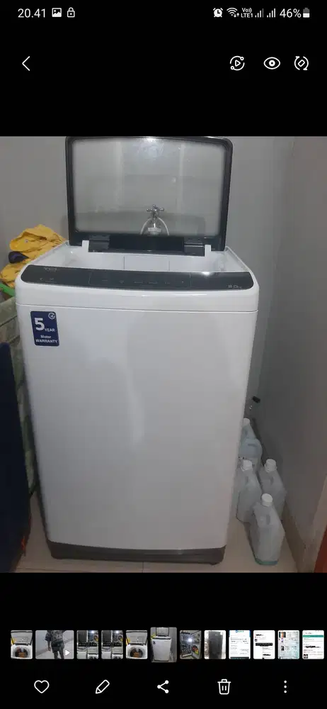 Mesin cuci TCL 8 kg 1 tabung