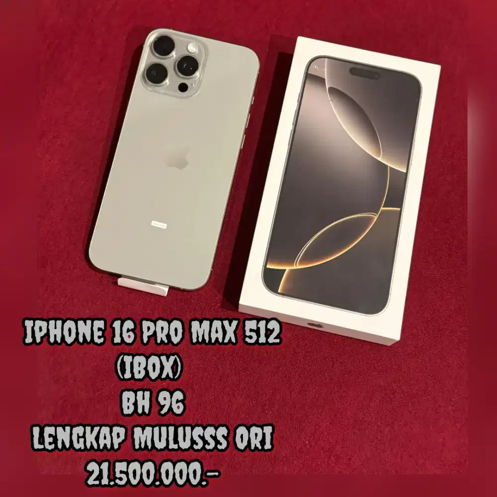 Iphone 16 Pro Max 512 (iBox) Bh 96