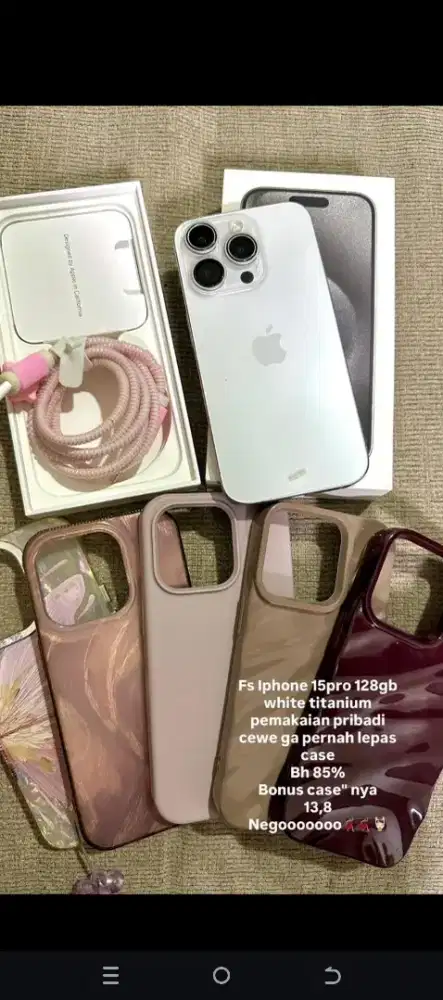 IPhone 15 Pro White Titanium