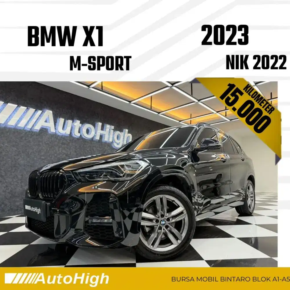 DP10% [Km15.000] X1 M-Sport 2022 Black Reg 2023 #AUTOHIGH