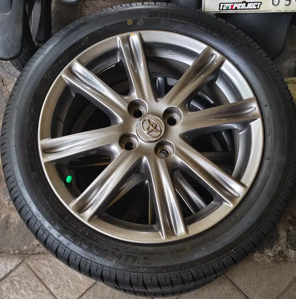 Velg racing bawaan toyota yaris ring 16 pcd 4x100+ban 195/55 R16