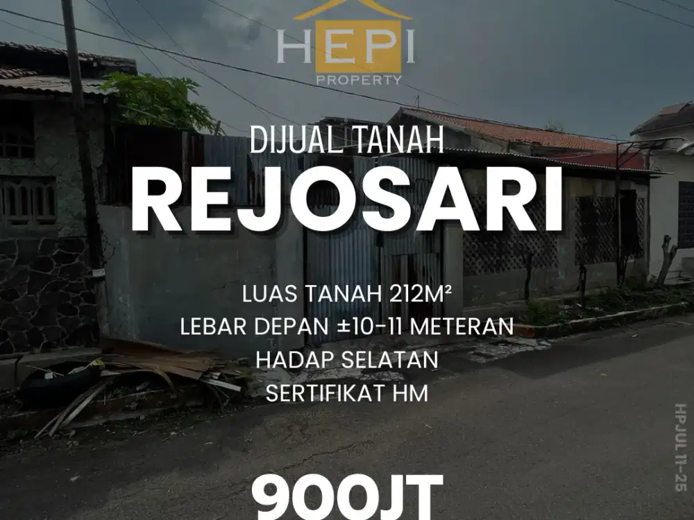 Tanah dijual di Rejosari Semarang Timur