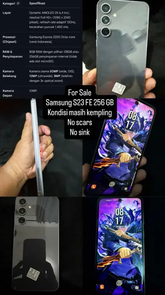 Samsung S23 FE 256 GB