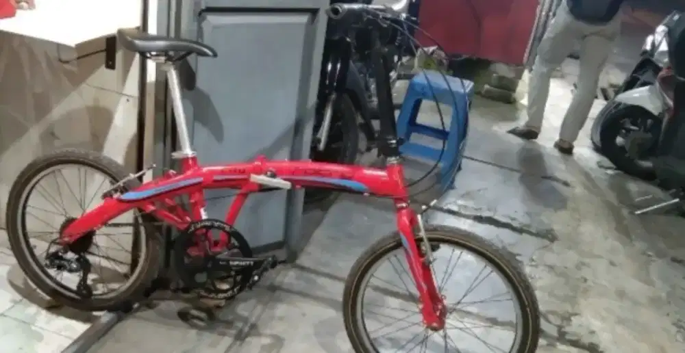 Sepeda lipat ring 20 folding city bahan Aloy By element