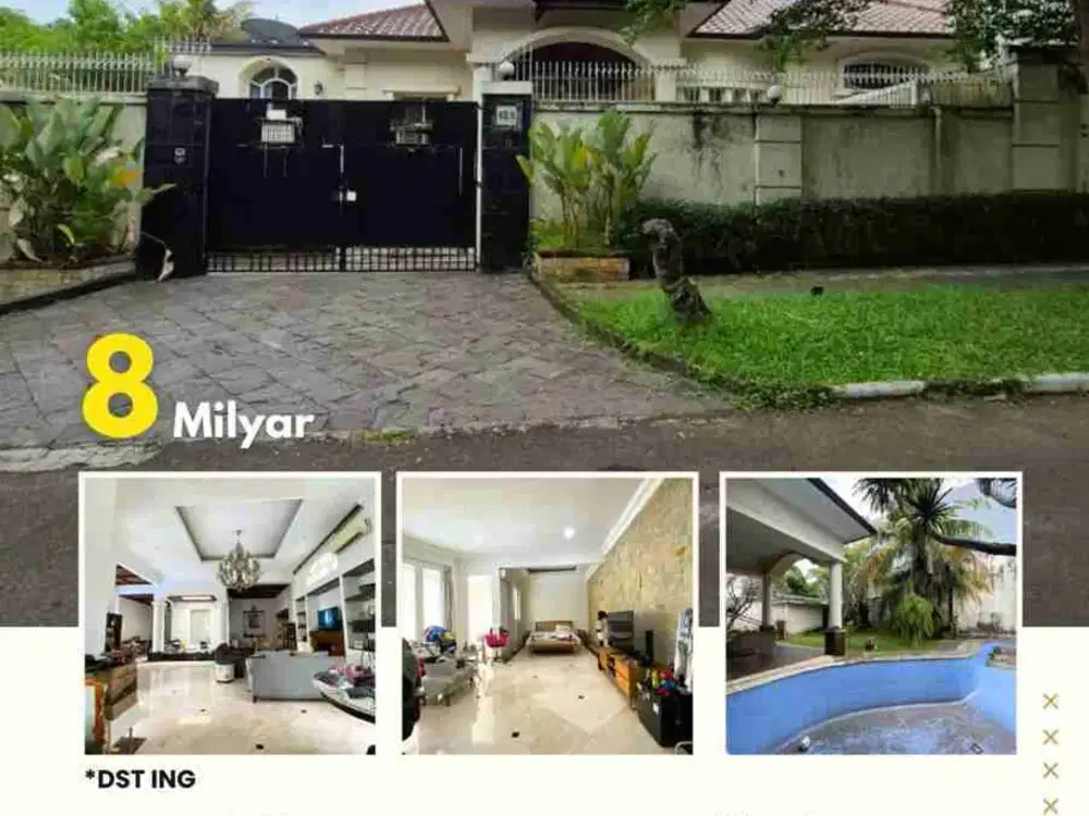 Di jual rumah cantik dan luas murah di cinere