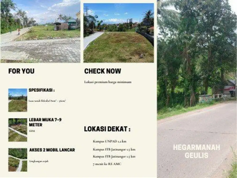 ROTI (Return on Time Investment) Tertinggi! Kavling Strategis Jatinangor Pasti Untung Dalam 2 Tahun