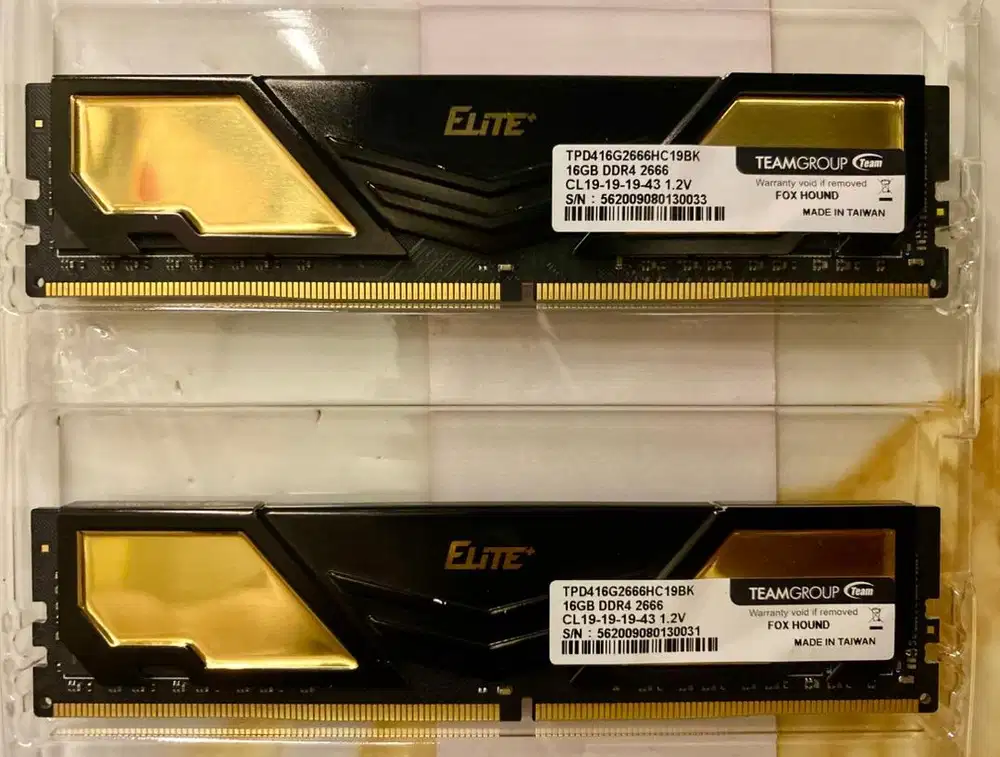 RAM DDR4 16gb x 2  TeamGroup Elite