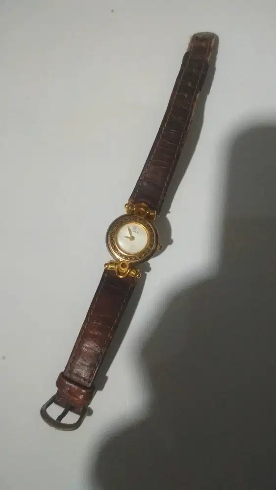 JAM TANGAN WANITA BONIA 2004 MODEL VINTAGE TALI KULIT