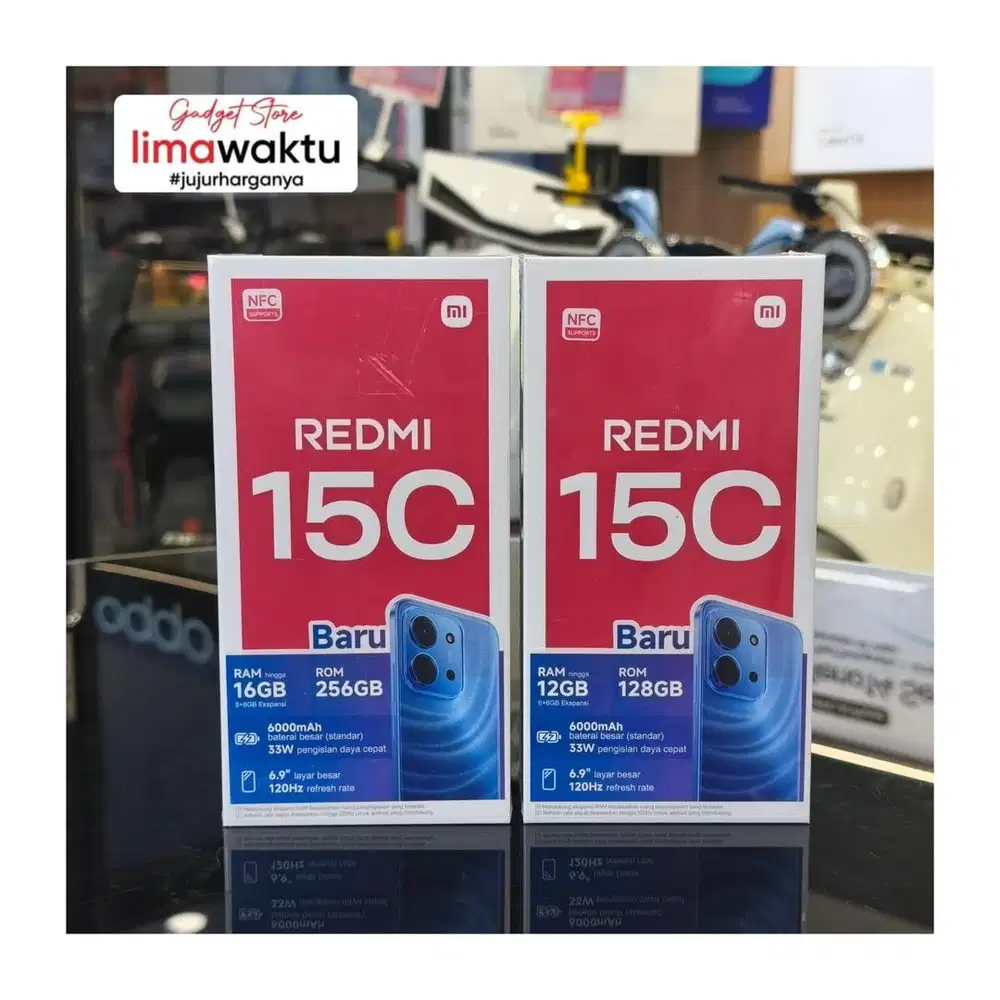 FLASH SALE REDMI 15C MEMORI HINGGA 256 GB