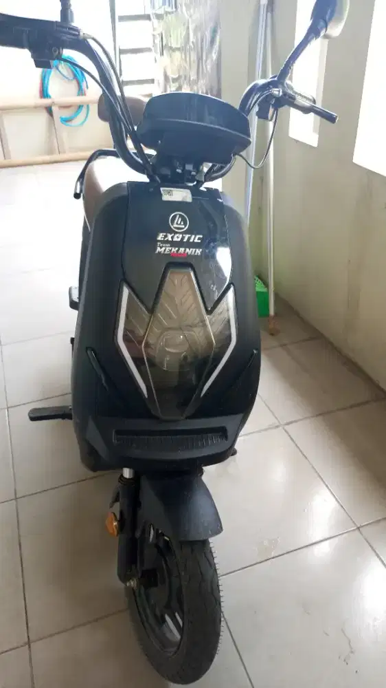 Dijual sepeda listrik merk exotic, pemakaian baru 6 bulan,barang mulus
