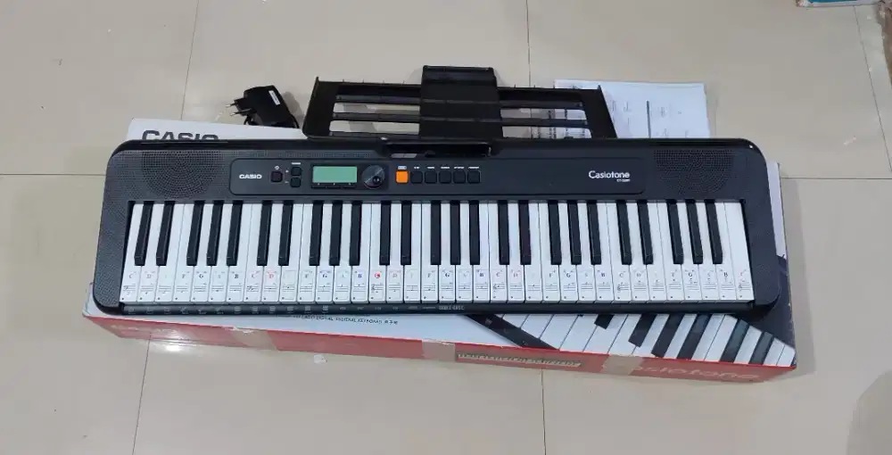 Casio cts200 hitam fullset, bisa jadi midi