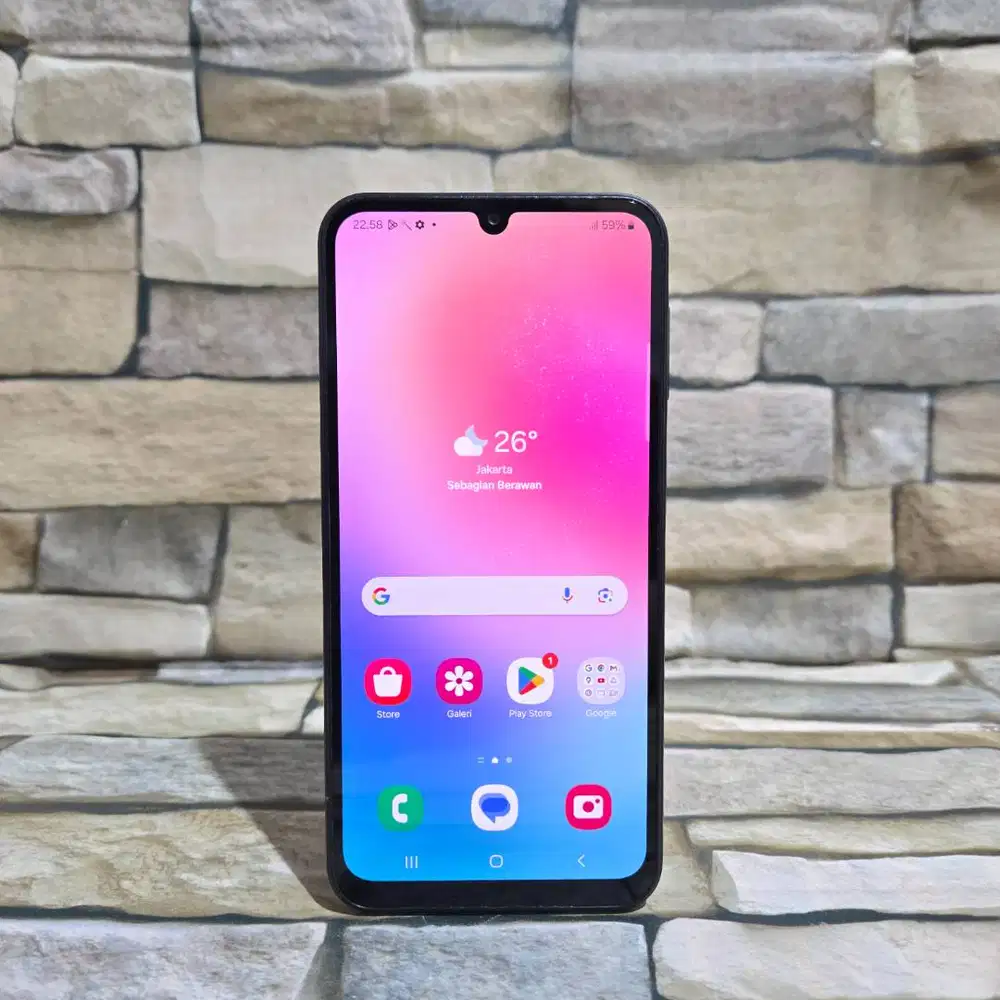 Samsung Galaxy A24 8/128 4G kelengkapan hp cas segel mulus 95%